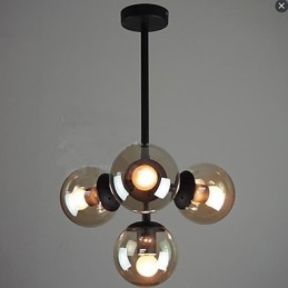 Φωτιστικά οροφής Glass Ball Iron Beanstalk