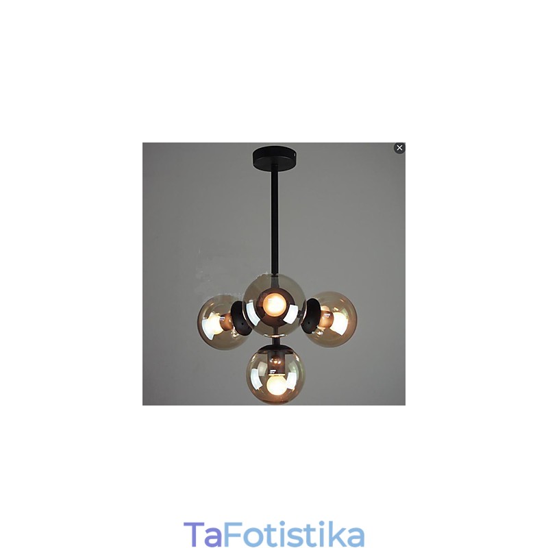 Φωτιστικά οροφής Glass Ball Iron Beanstalk