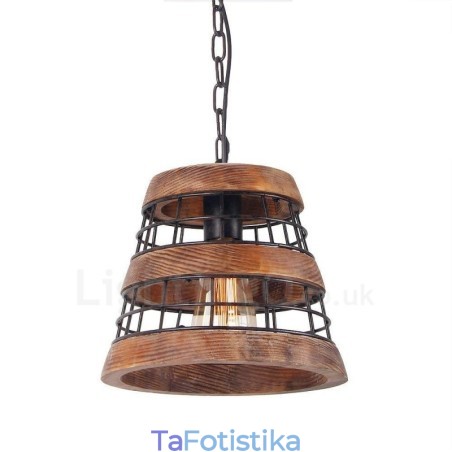 1 Φωτιστικό δαχτυλίδι Vintage Ξύλινος Πολυέλαιος Industrial Wind Loft Ξύλο Γραμμικό κρεμαστό φωτιστικό 1 Φωτιστικό δαχτυλίδι Vintage Ξύλινος Πολυέλαιος Industrial Wind Loft Ξύλο Γραμμικό κρεμαστό φωτιστικό