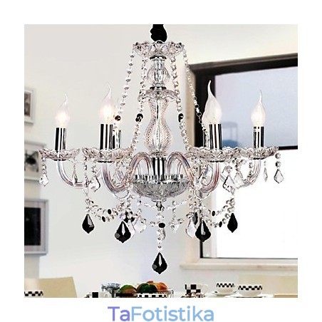 Candle Featured Luxury 6 Lights Chandelier Candle Featured Luxury 6 Lights Chandelier