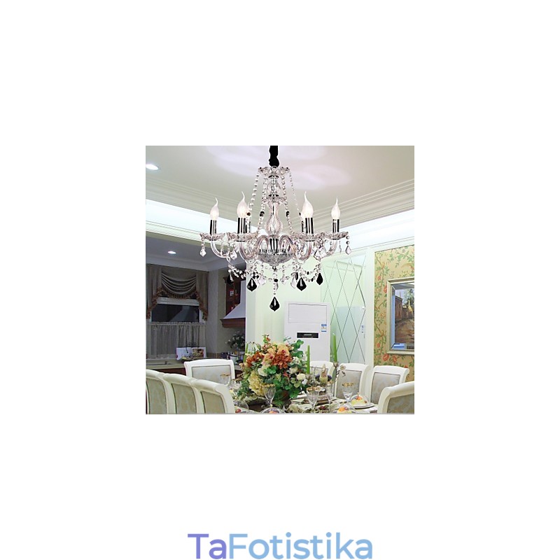Candle Featured Luxury 6 Lights Chandelier