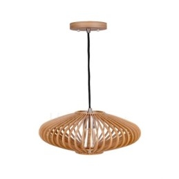 1 Light Lantern Vintage Ξύλινος Πολυέλαιος Industrial Wind Loft Wood Γραμμικό κρεμαστό φωτιστικό