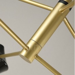 Πολυέλαιος 2 επιπέδων Πολλαπλών χρωμάτων Linear Retro 6 Light with Acrylic Shades Outdoors Garage