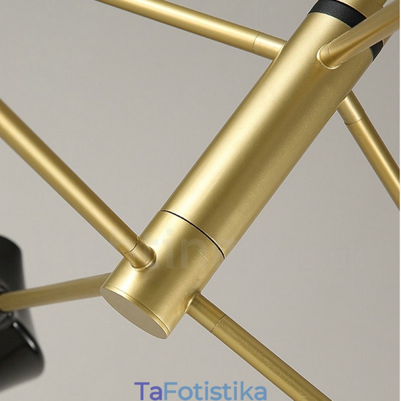 Πολυέλαιος 2 επιπέδων Πολλαπλών χρωμάτων Linear Retro 6 Light with Acrylic Shades Outdoors Garage