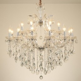 Πολυέλαιος 18 (12+6) Light Clear Crystal Candele