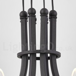 6 Light Nordic Post Modern Design Πολυέλαιος με Ακρυλικές Αποχρώσεις