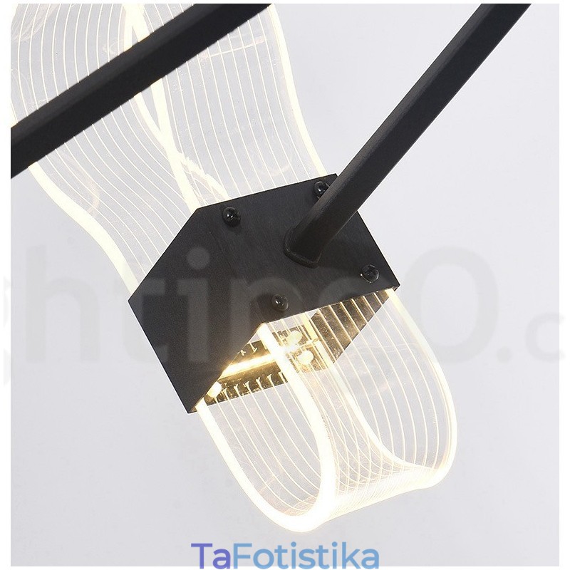 Πολυέλαιος 8 Light Nordic Post Modern 2021 με ακρυλικές αποχρώσεις