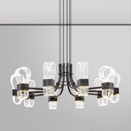 10 Light Nordic Post Modern 2021 Design Πολυέλαιος με ακρυλικές αποχρώσεις