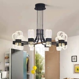 10 Light Nordic Post Modern 2021 Design Πολυέλαιος με ακρυλικές αποχρώσεις