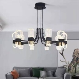 10 Light Nordic Post Modern 2021 Design Πολυέλαιος με ακρυλικές αποχρώσεις