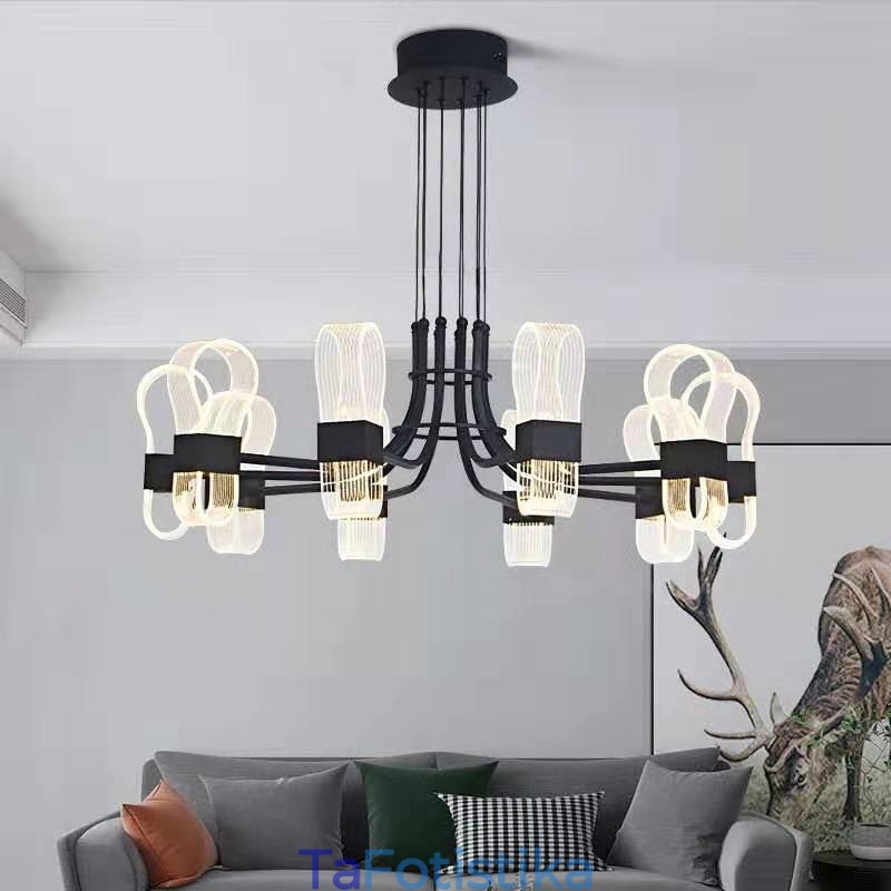 10 Light Nordic Post Modern 2021 Design Πολυέλαιος με ακρυλικές αποχρώσεις