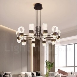 10 Light Nordic Post Modern 2021 Design Πολυέλαιος με ακρυλικές αποχρώσεις