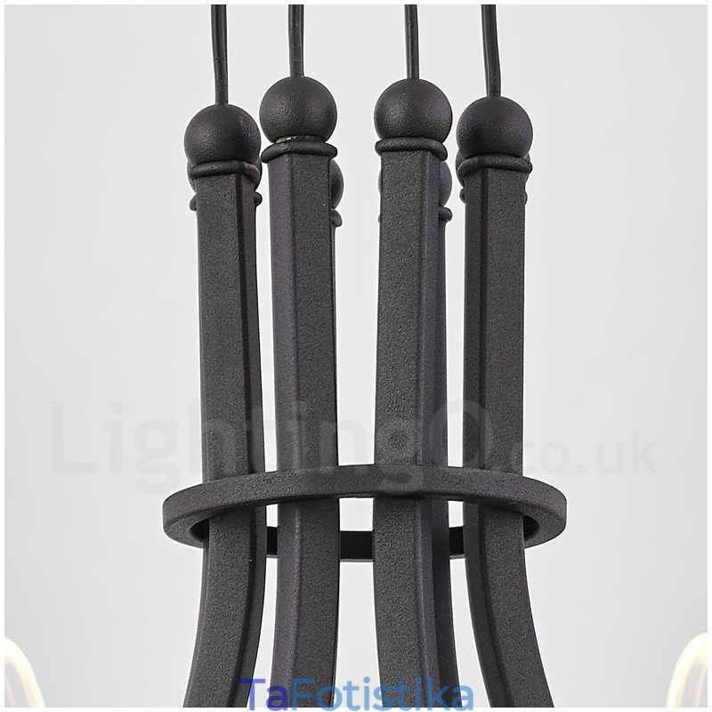 10 Light Nordic Post Modern 2021 Design Πολυέλαιος με ακρυλικές αποχρώσεις
