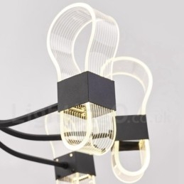 10 Light Nordic Post Modern 2021 Design Πολυέλαιος με ακρυλικές αποχρώσεις
