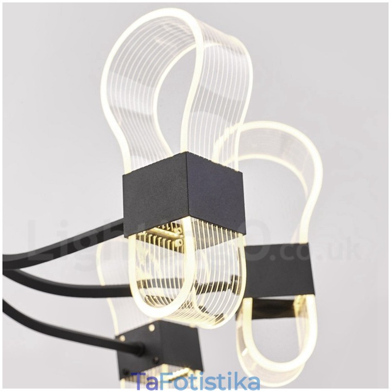 10 Light Nordic Post Modern 2021 Design Πολυέλαιος με ακρυλικές αποχρώσεις
