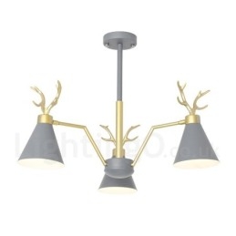 Πολυέλαιος 3 Light Nordic Macaron Modern Antlers