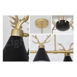 Πολυέλαιος 3 Light Nordic Macaron Modern Antlers