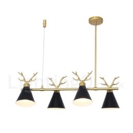 Πολυέλαιος 4 Light Nordic Macaron Modern Antlers