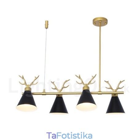 Πολυέλαιος 4 Light Nordic Macaron Modern Antlers Πολυέλαιος 4 Light Nordic Macaron Modern Antlers