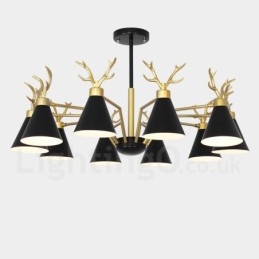 Πολυέλαιος 10 Light Nordic Macaron Modern Antlers