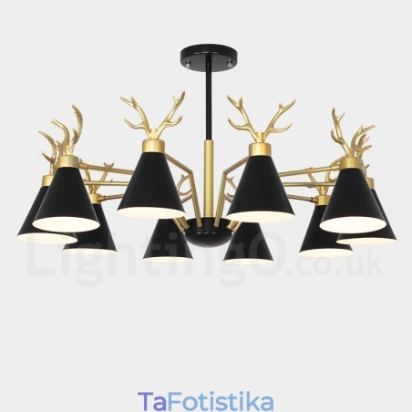 Πολυέλαιος 10 Light Nordic Macaron Modern Antlers Πολυέλαιος 10 Light Nordic Macaron Modern Antlers