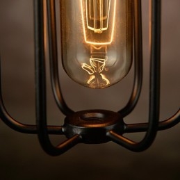 Πολυέλαιος Mini Style Rustic Lodge Retro Metal 3 Light Κρεμαστό Φωτιστικό