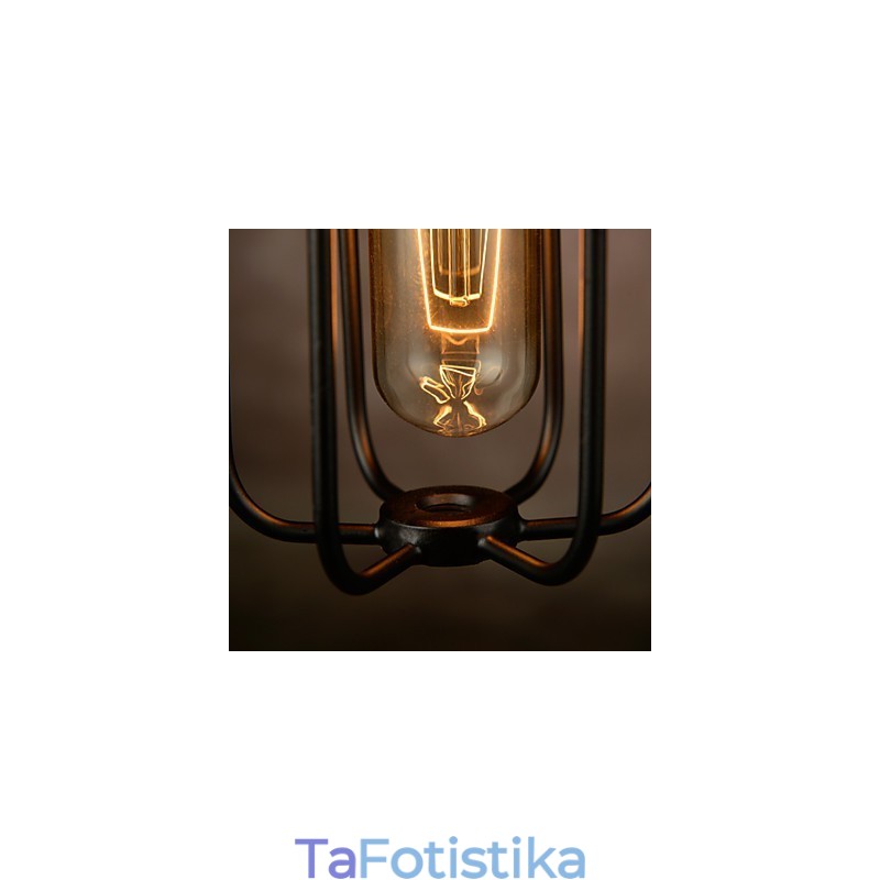 Πολυέλαιος Mini Style Rustic Lodge Retro Metal 3 Light Κρεμαστό Φωτιστικό