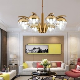 Nordic Fashion Gold Silver Πολυέλαιος