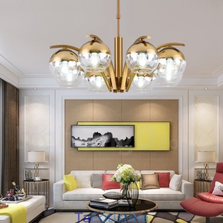 Nordic Fashion Gold Silver Πολυέλαιος Nordic Fashion Gold Silver Πολυέλαιος
