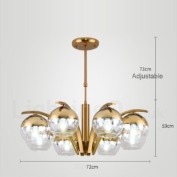Nordic Fashion Gold Silver Πολυέλαιος