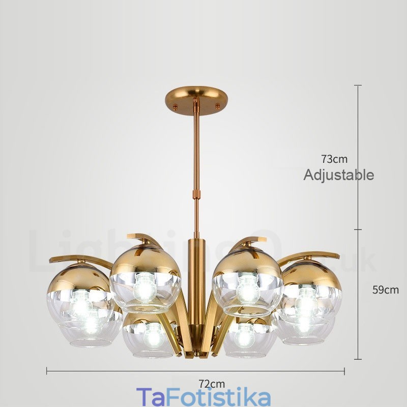 Nordic Fashion Gold Silver Πολυέλαιος