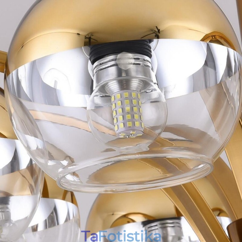 Nordic Fashion Gold Silver Πολυέλαιος