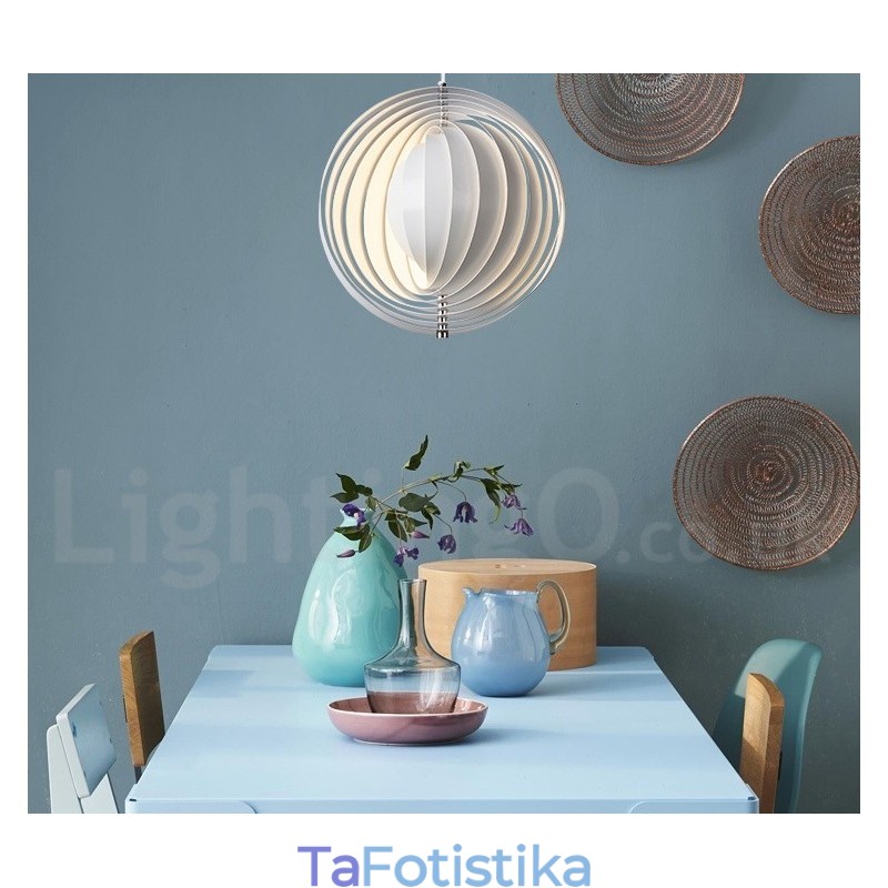 Globe White Rotate Μεταμοντέρνο DIY κρεμαστό φως