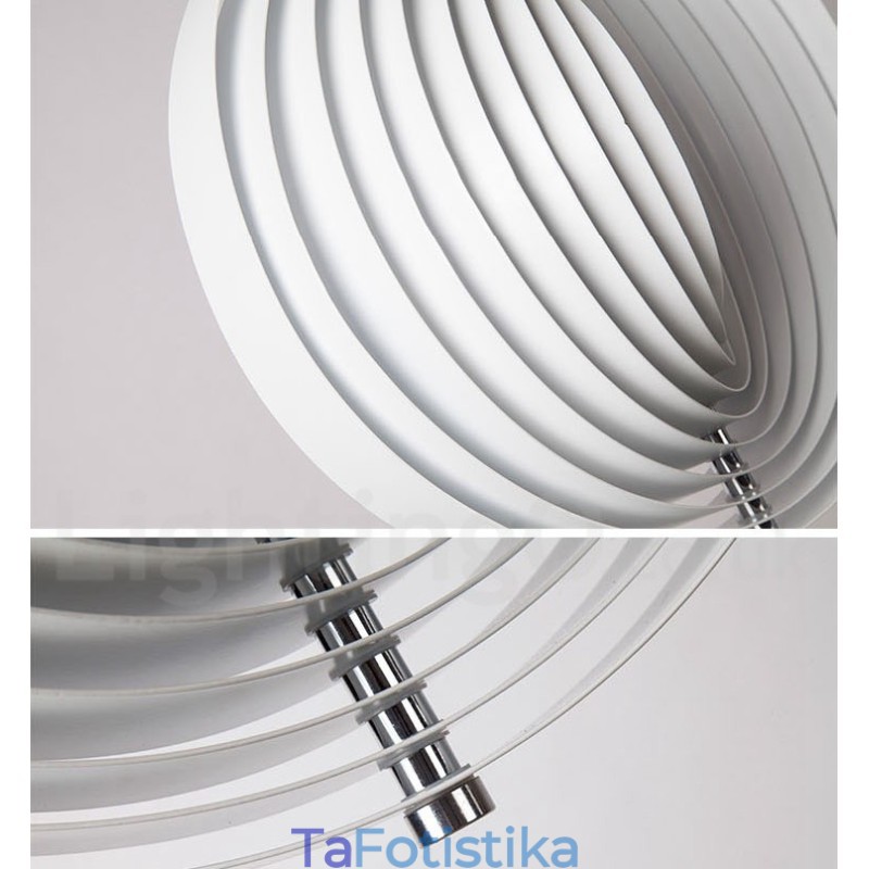 Globe White Rotate Μεταμοντέρνο DIY κρεμαστό φως
