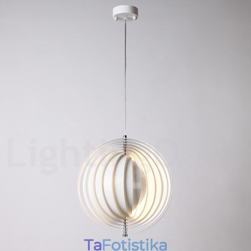 Globe White Rotate Μεταμοντέρνο DIY κρεμαστό φως