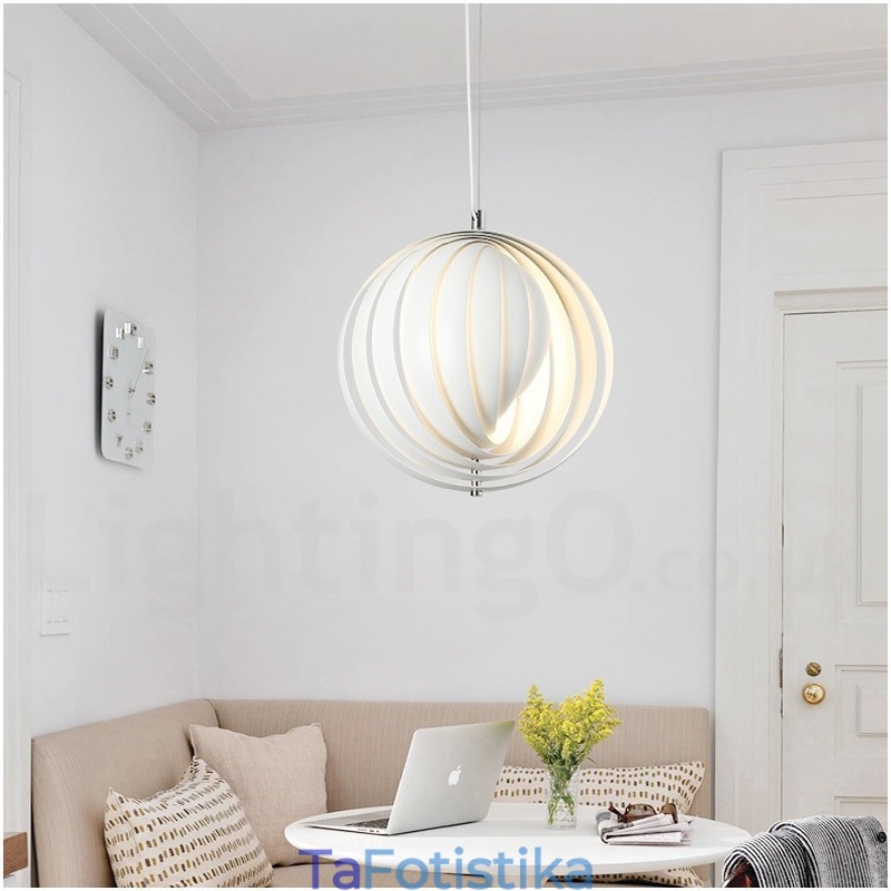 Globe White Rotate Μεταμοντέρνο DIY κρεμαστό φως