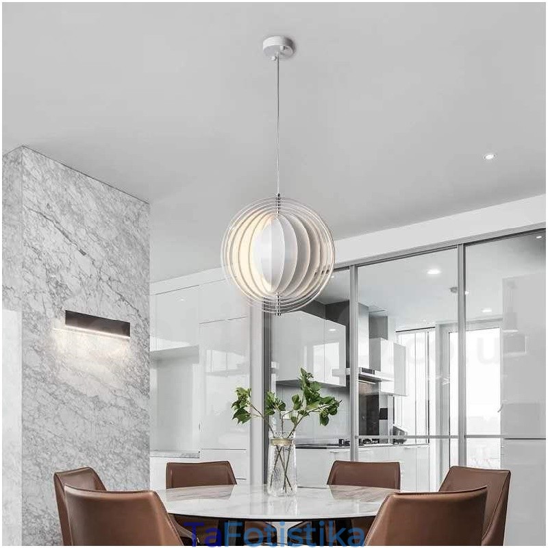 Globe White Rotate Μεταμοντέρνο DIY κρεμαστό φως
