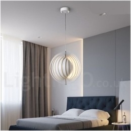 Globe White Rotate Μεταμοντέρνο DIY κρεμαστό φως