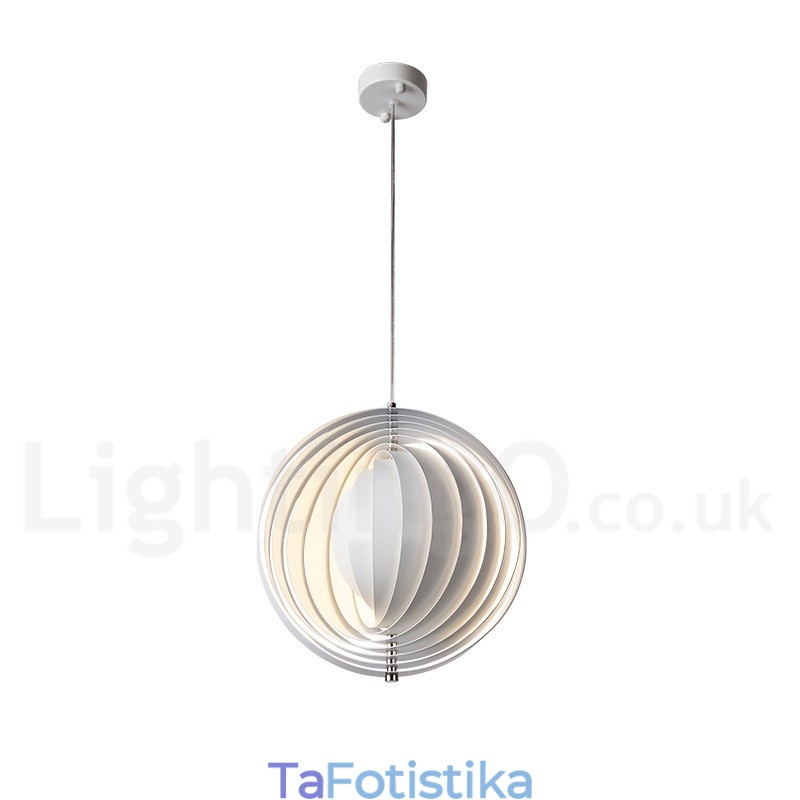 Globe White Rotate Μεταμοντέρνο DIY κρεμαστό φως