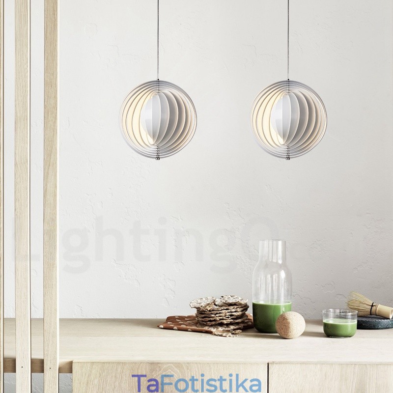 Globe White Rotate Μεταμοντέρνο DIY κρεμαστό φως