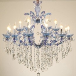 Πολυέλαιος 18 (12+6) Light Luxurious Crystal Candelier with Clear Crystal Multi Colors