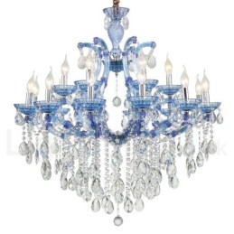 Πολυέλαιος 18 (12+6) Light Luxurious Crystal Candelier with Clear Crystal Multi Colors