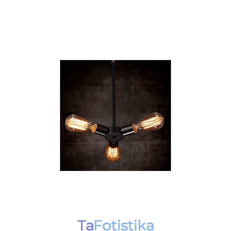 Κρεμαστό Φωτιστικό 3 Φωτιστικά Country Style Σφυρήλατο σίδερο