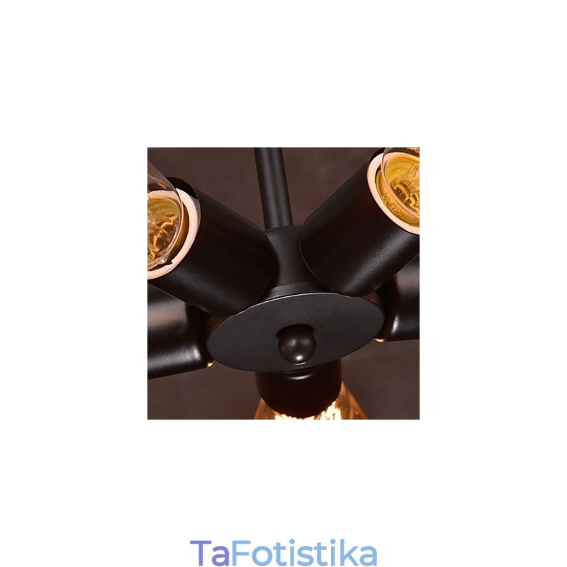 Κρεμαστό Φωτιστικό 3 Φωτιστικά Country Style Σφυρήλατο σίδερο