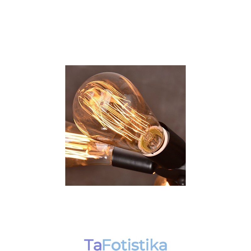 Κρεμαστό Φωτιστικό 3 Φωτιστικά Country Style Σφυρήλατο σίδερο