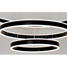 Ρυθμιζόμενο Wi Fi Smart 3 Rings Two Strip Μοντέρνο μοντέρνο κρεμαστό φωτιστικό με ακρυλική απόχρωση