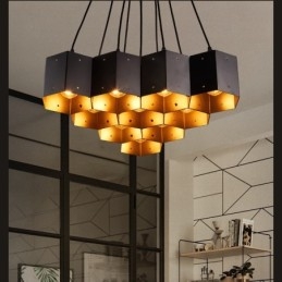 Loft Industrial Style Κρεμαστό Φωτιστικό Πολυέλαιος