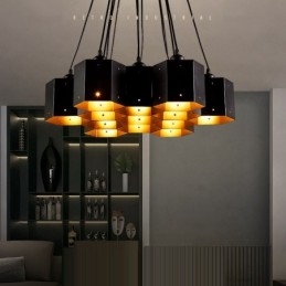 Loft Industrial Style Κρεμαστό Φωτιστικό Πολυέλαιος