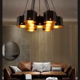 Loft Industrial Style Κρεμαστό Φωτιστικό Πολυέλαιος