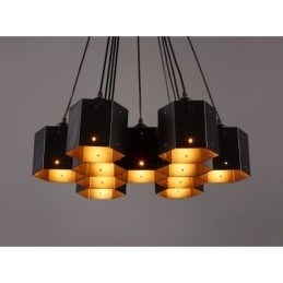 Loft Industrial Style Κρεμαστό Φωτιστικό Πολυέλαιος